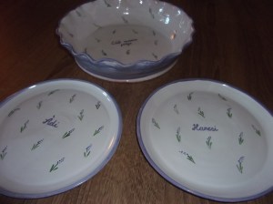 Pitesütő tányérokkal névre szólóan